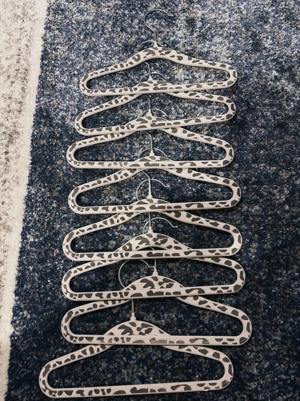 Kids Hangers, Print Velvet Non-Slip Hangers - Set of 8